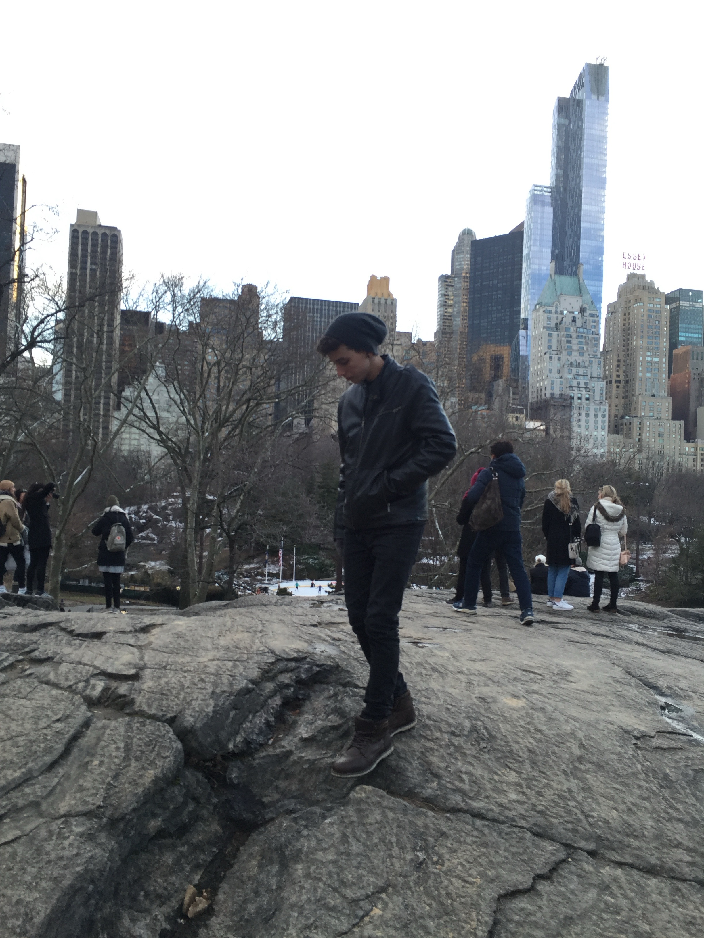 Gustavo Martins no Central Park, Nova Iorque, 2016